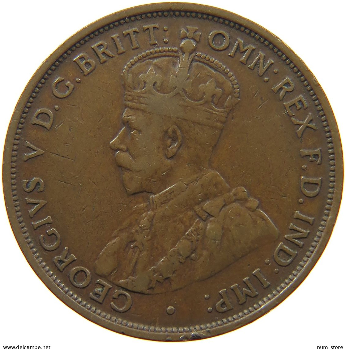 AUSTRALIA PENNY 1912 H George V. (1910-1936) #s021 0411 - Penny