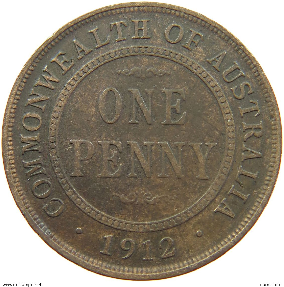 AUSTRALIA PENNY 1912 George V. (1910-1936) #s022 0171 - Penny