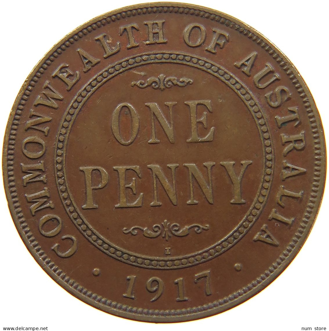 AUSTRALIA PENNY 1917 I George V. (1910-1936) #s007 0075 - Penny