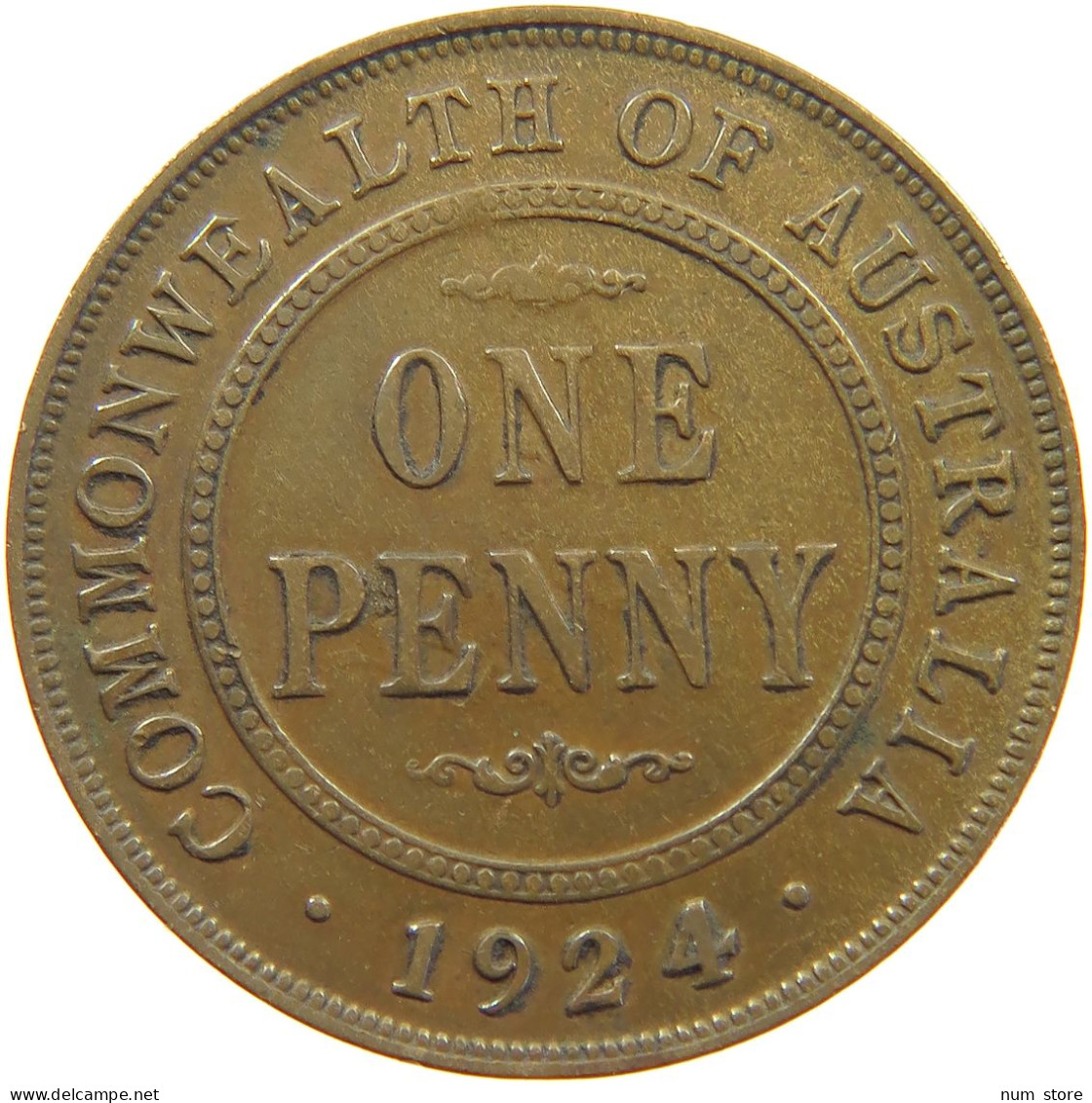 AUSTRALIA PENNY 1924 George V. (1910-1936) #c029 0041 - Penny