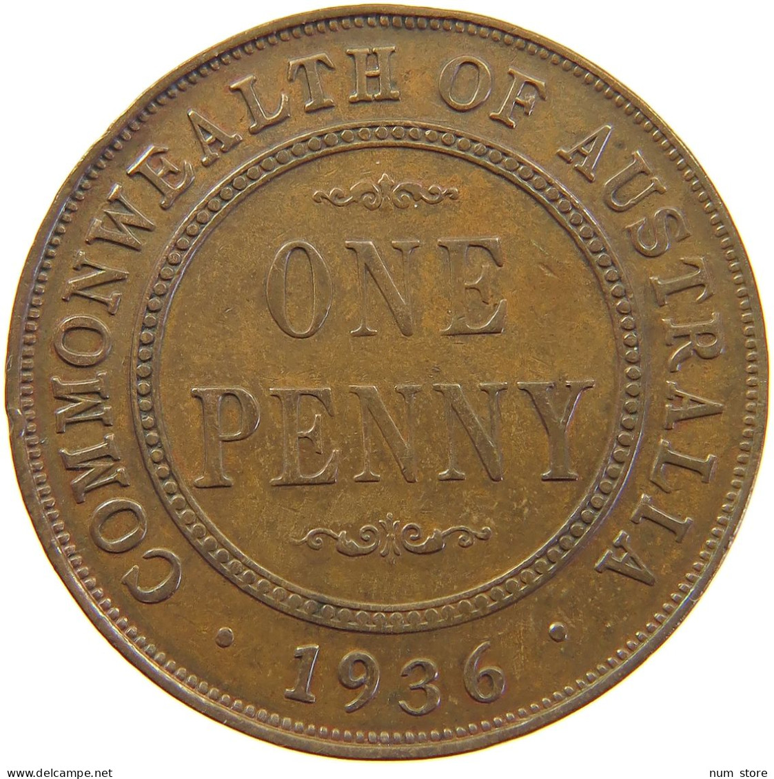 AUSTRALIA PENNY 1936 George V. (1910-1936) #s004 0169 - Penny