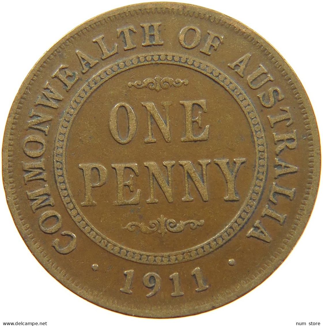 AUSTRALIA PENNY 1911 George V. (1910-1936) #c029 0039 - Penny