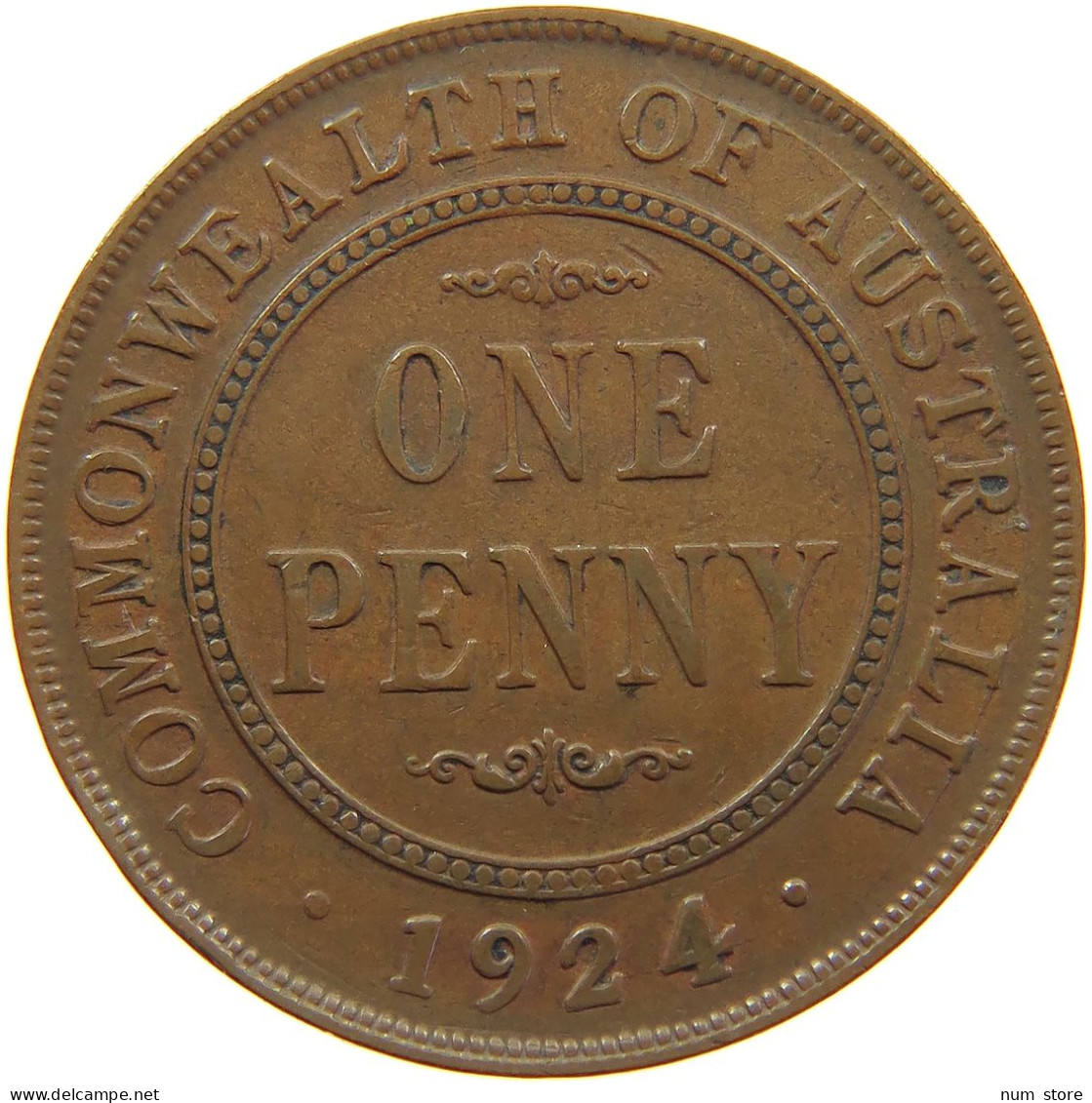 AUSTRALIA PENNY 1924 George V. (1910-1936) #c021 0033 - Penny