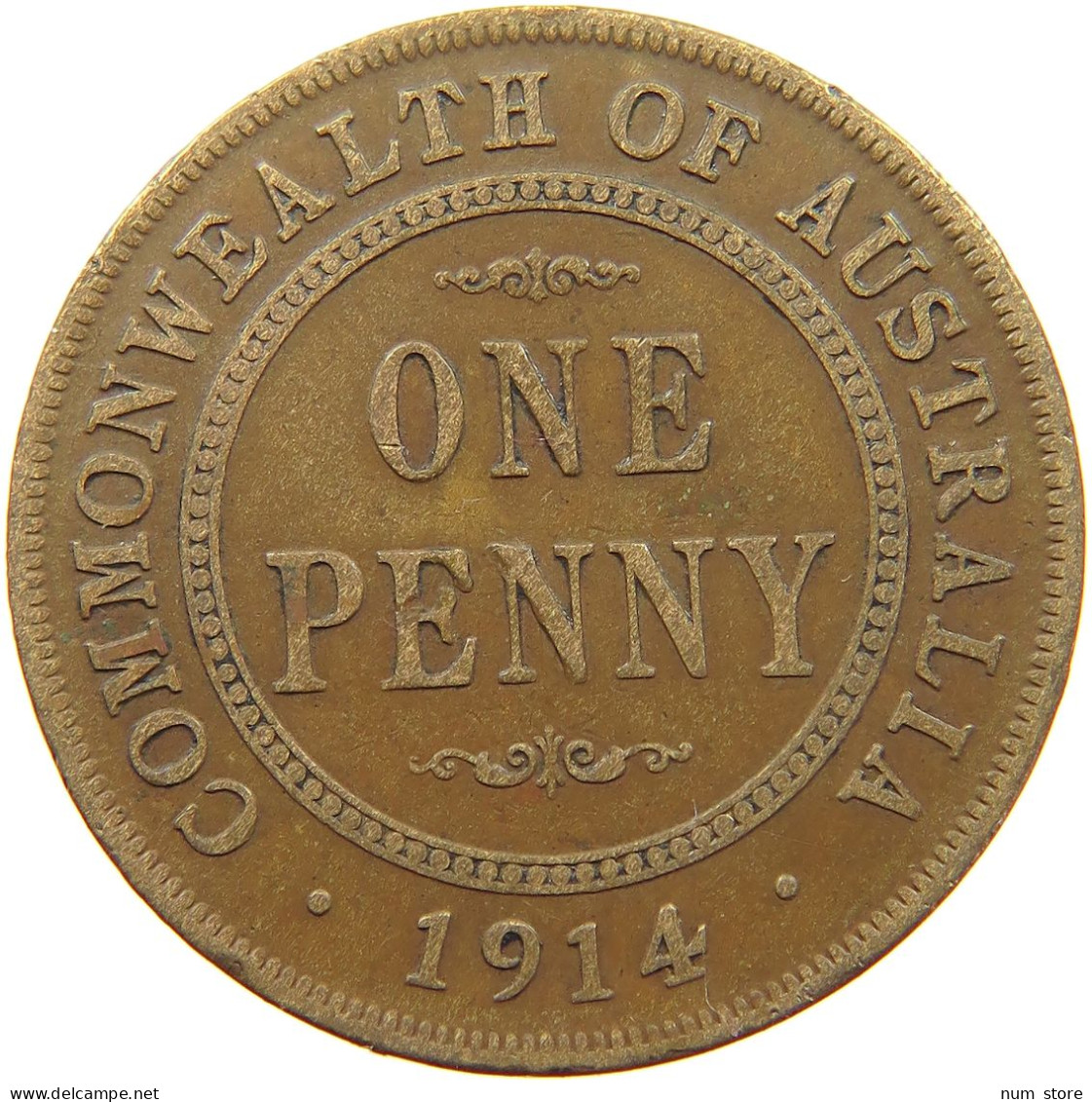 AUSTRALIA PENNY 1914 George V. (1910-1936) #a066 0029 - Penny