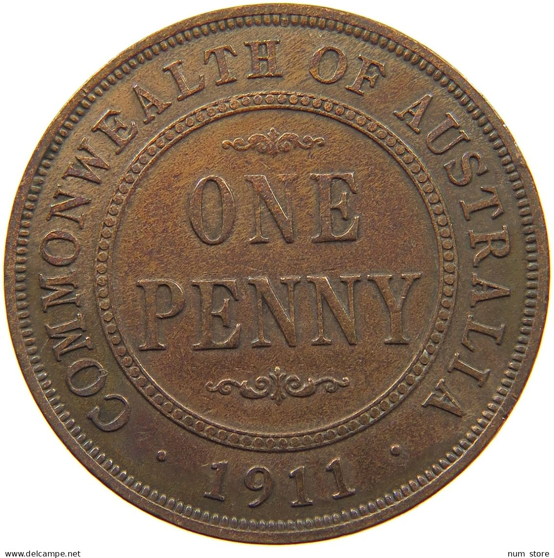 AUSTRALIA PENNY 1911 George V. (1910-1936) #a066 0027 - Penny