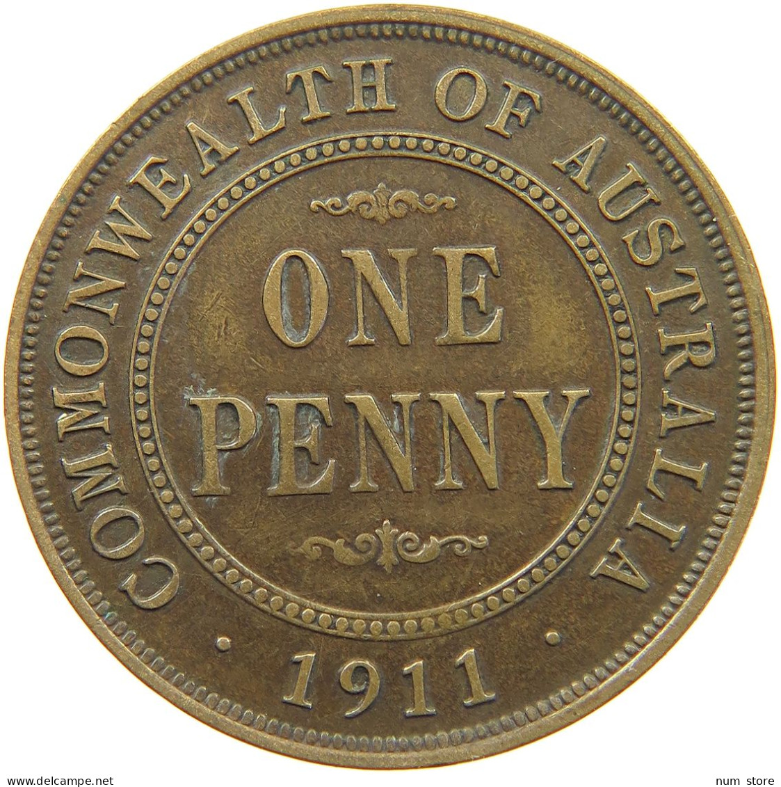 AUSTRALIA PENNY 1911 George V. (1910-1936) #c020 0217 - Penny