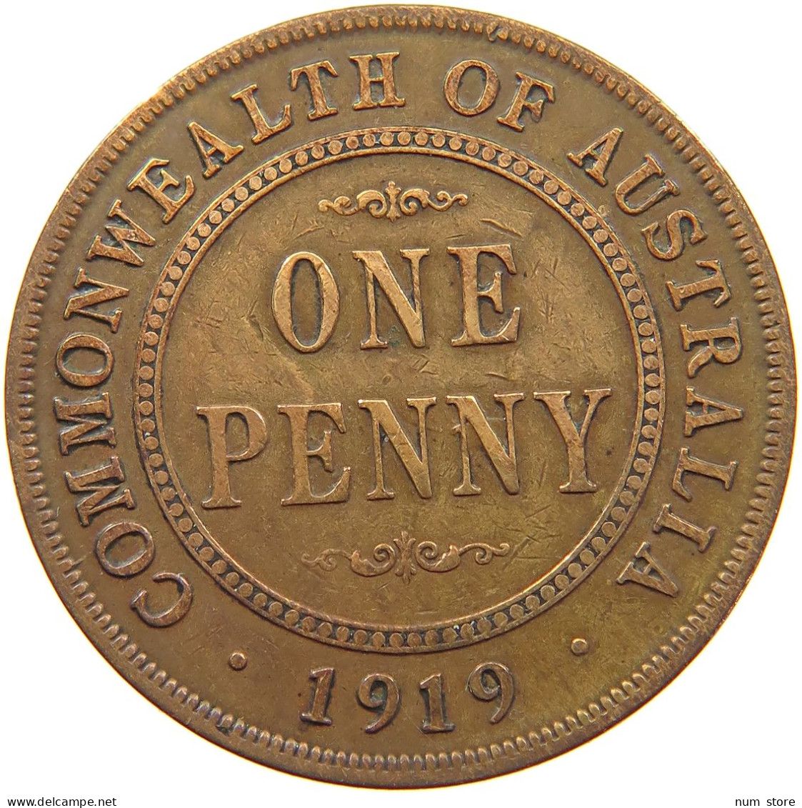 AUSTRALIA PENNY 1919 George V. (1910-1936) #a066 0025 - Penny