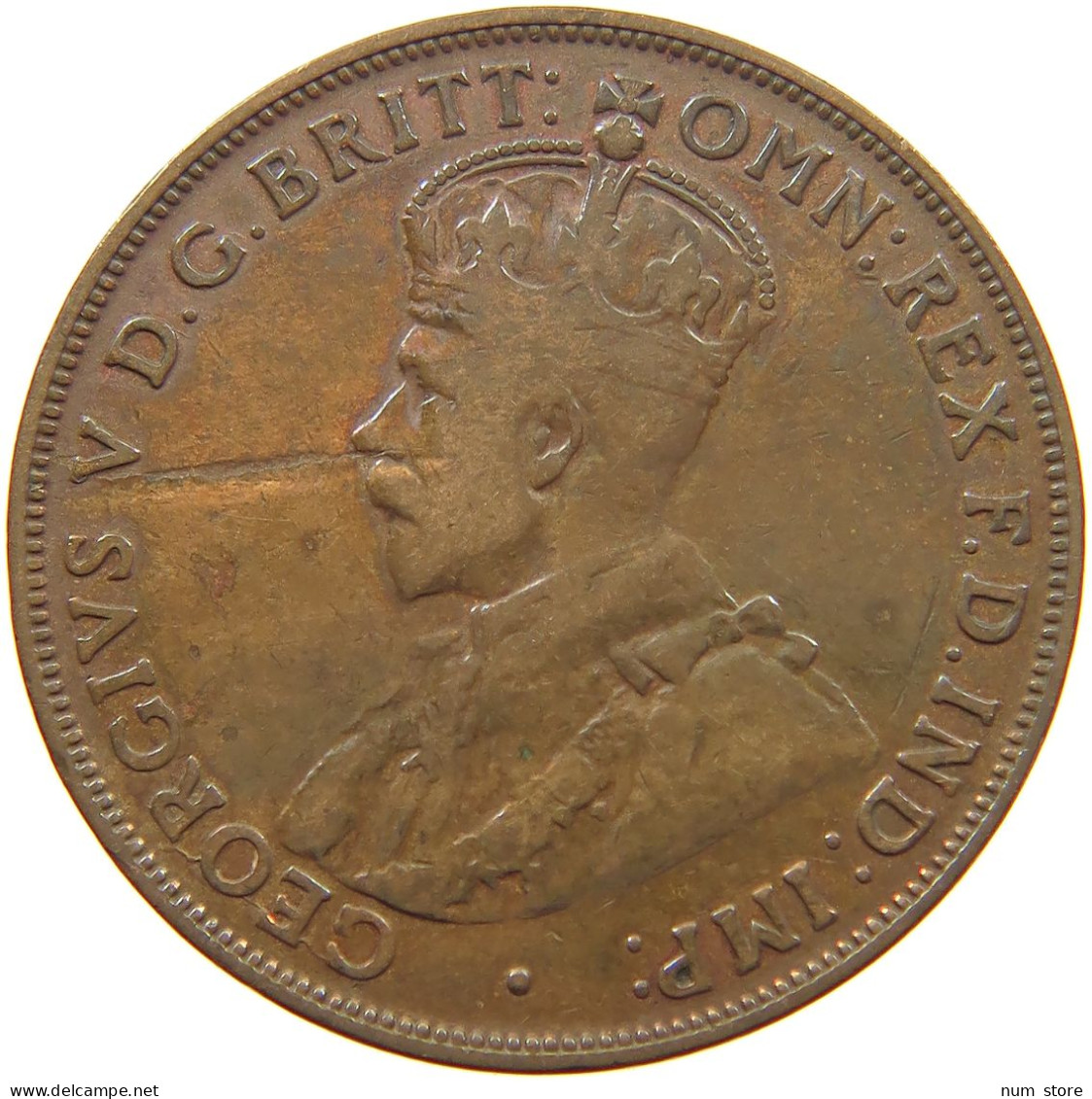 AUSTRALIA PENNY 1920 George V. (1910-1936) #c003 0187 - Penny