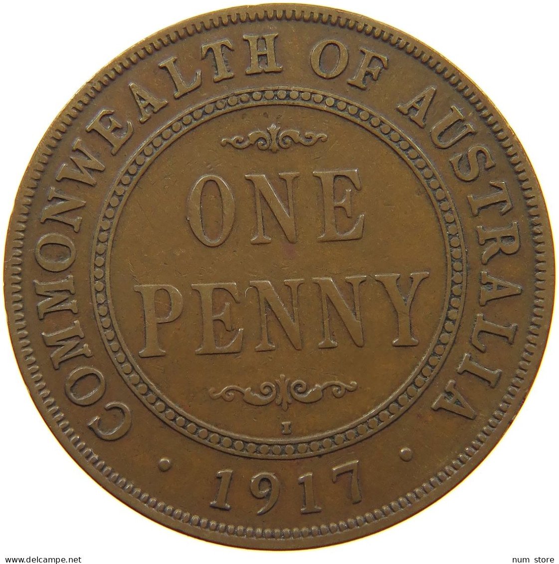 AUSTRALIA PENNY 1917 I George V. (1910-1936) #a066 0021 - Penny