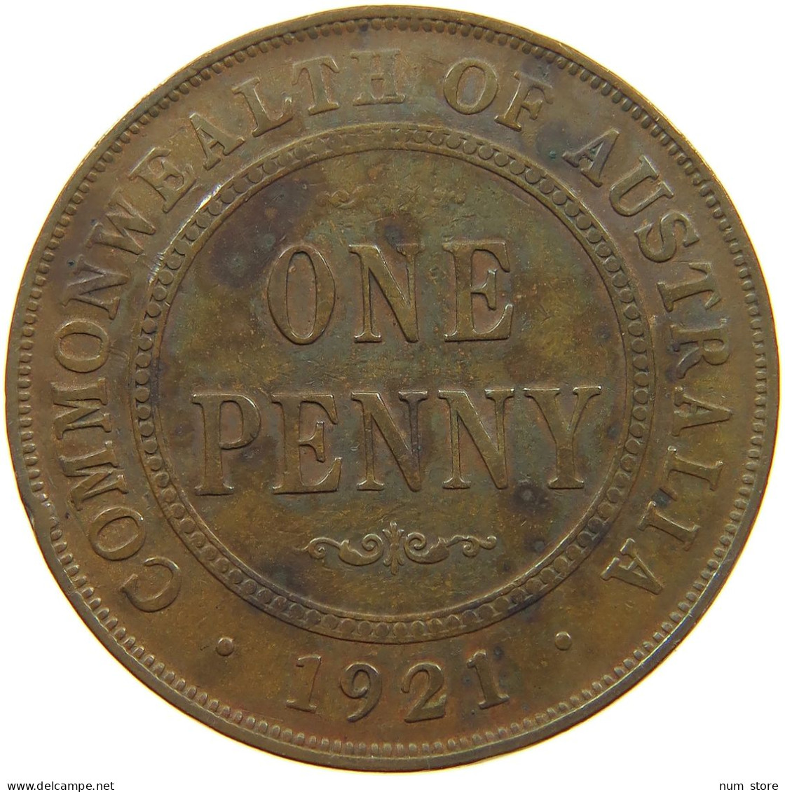 AUSTRALIA PENNY 1921 George V. (1910-1936) #a066 0003 - Penny