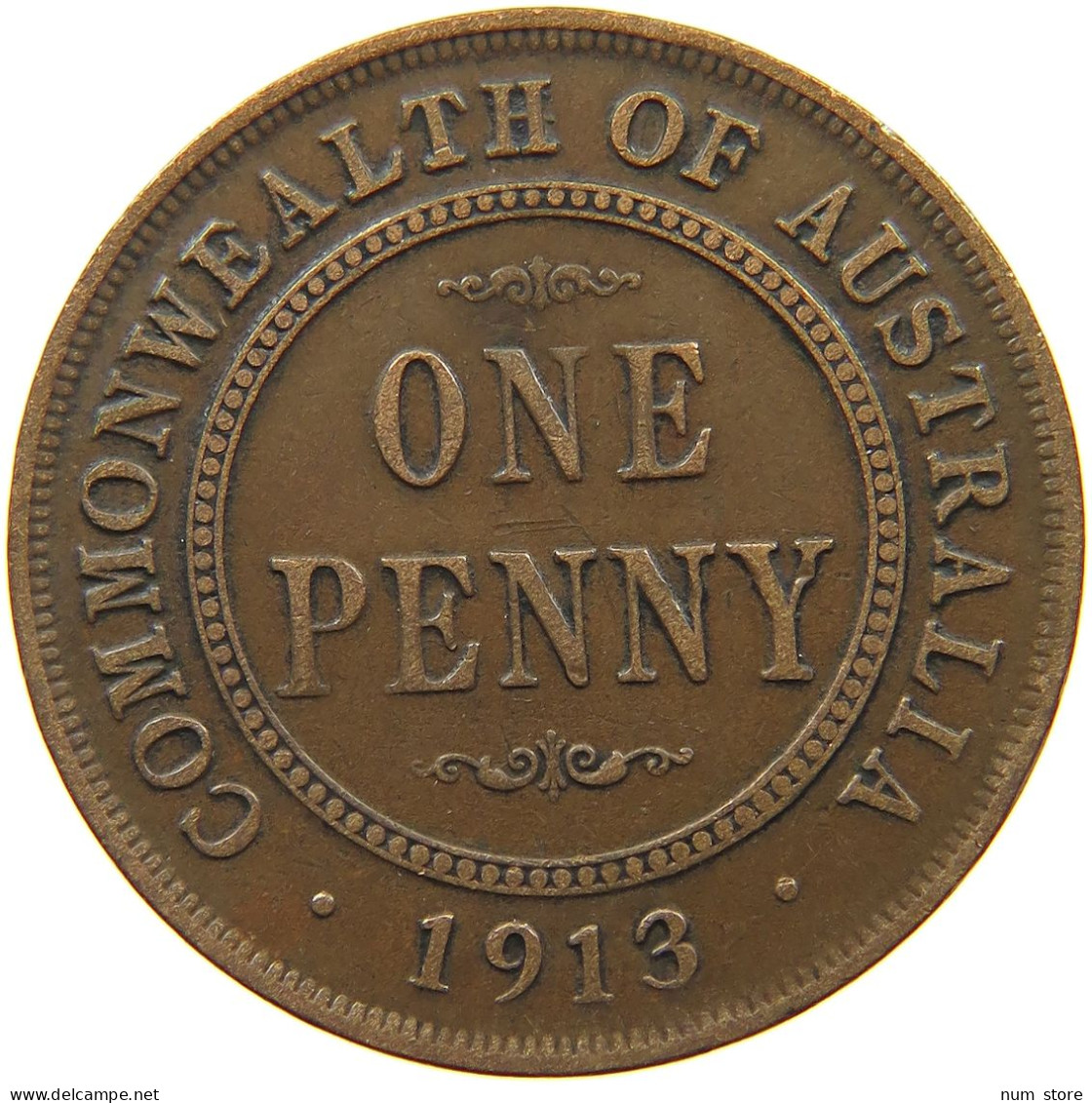 AUSTRALIA PENNY 1913 George V. (1910-1936) #a066 0019 - Penny