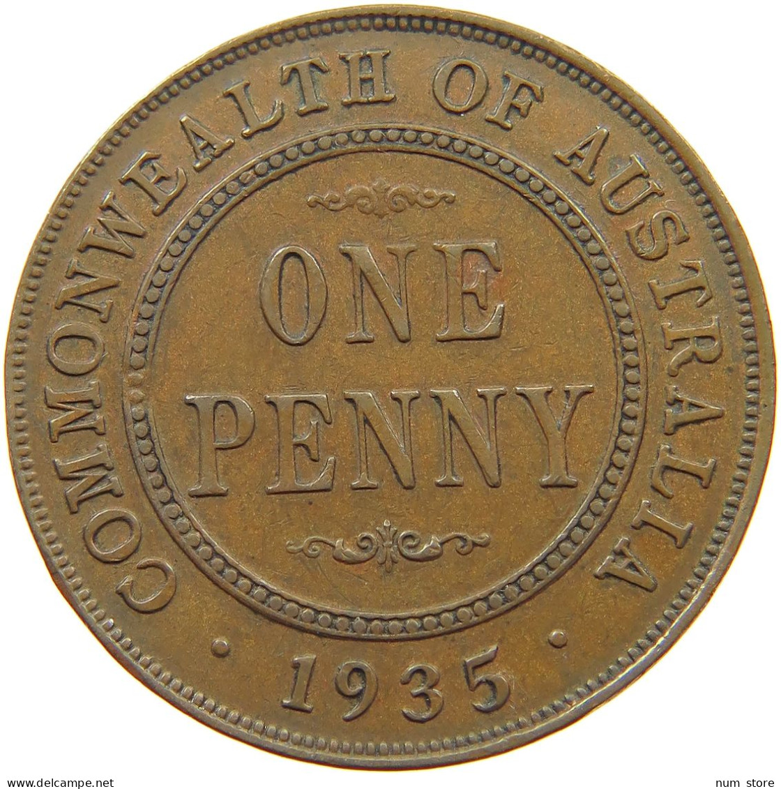 AUSTRALIA PENNY 1935 George V. (1910-1936) #a066 0013 - Penny