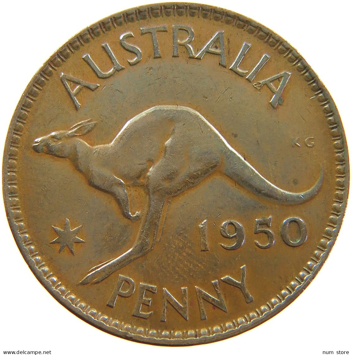 AUSTRALIA PENNY 1950 George VI. (1936-1952) #a062 0259 - Penny
