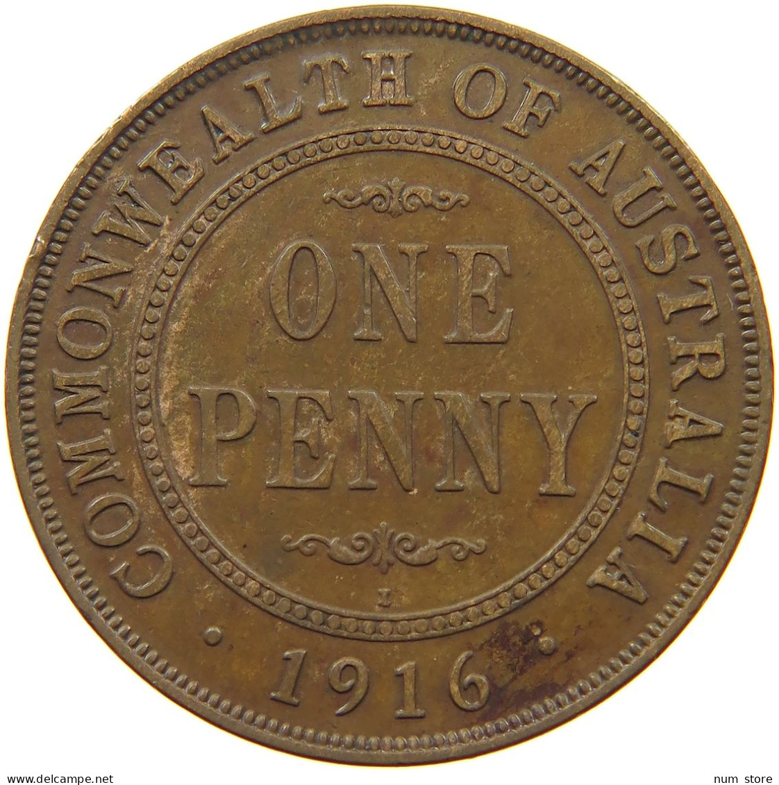 AUSTRALIA PENNY 1916 I George V. (1910-1936) #a066 0007 - Penny