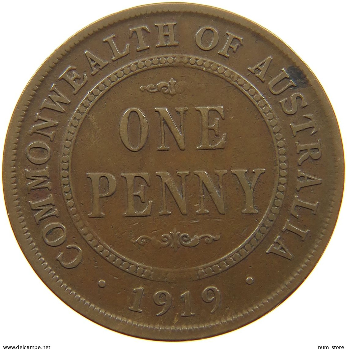 AUSTRALIA PENNY 1919 George V. (1910-1936) #a057 0739 - Penny