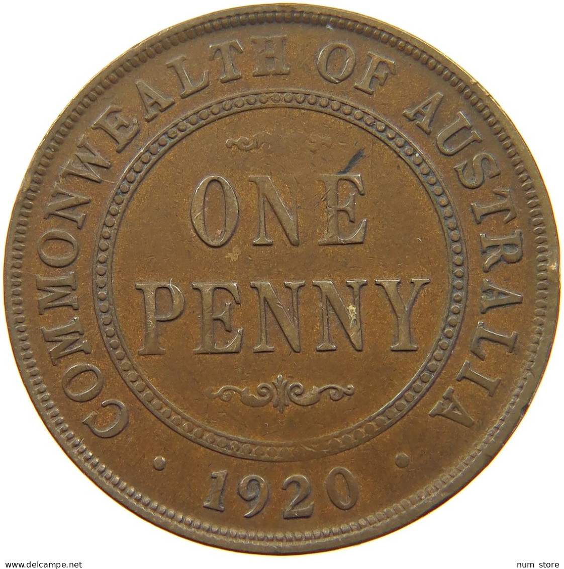 AUSTRALIA PENNY 1920 George V. (1910-1936) #a031 0287 - Penny