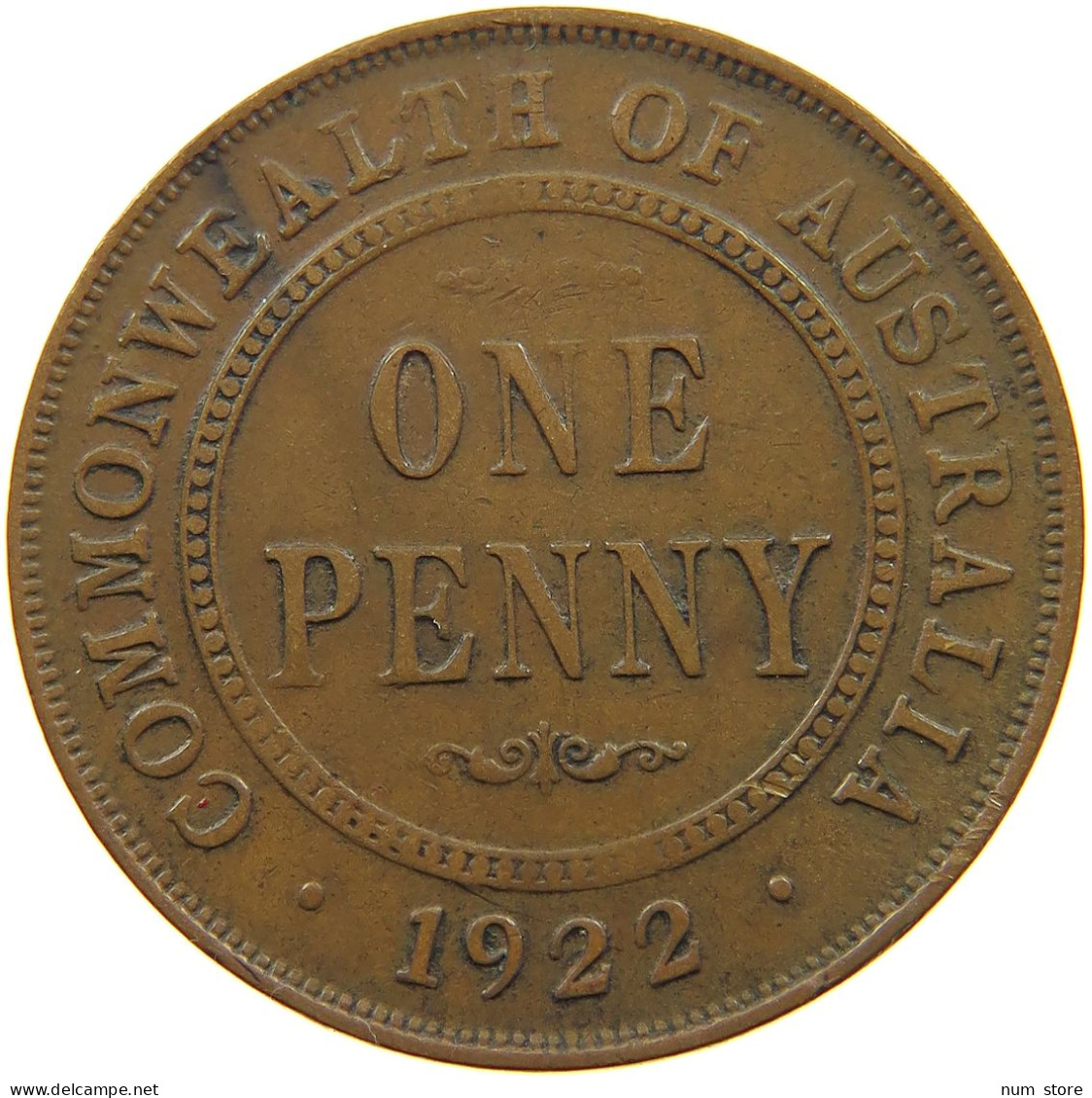 AUSTRALIA PENNY 1922 George V. (1910-1936) #a031 0239 - Penny