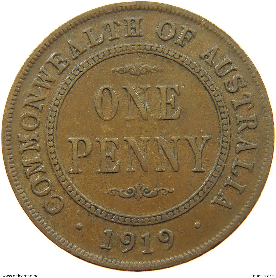 AUSTRALIA PENNY 1919 George V. (1910-1936) #a007 0385 - Penny