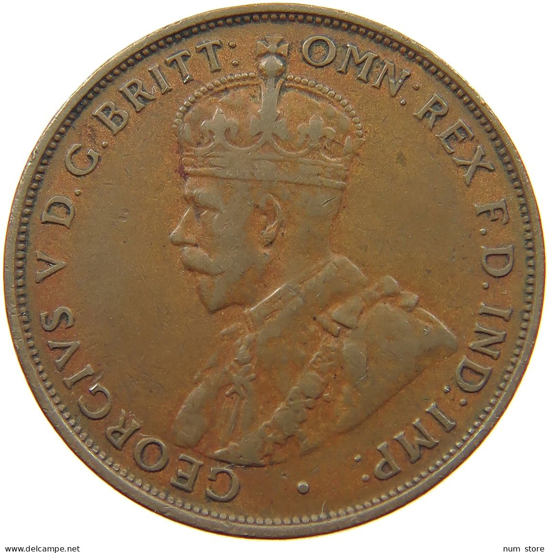 AUSTRALIA PENNY 1934 George V. (1910-1936) #a007 0387 - Penny