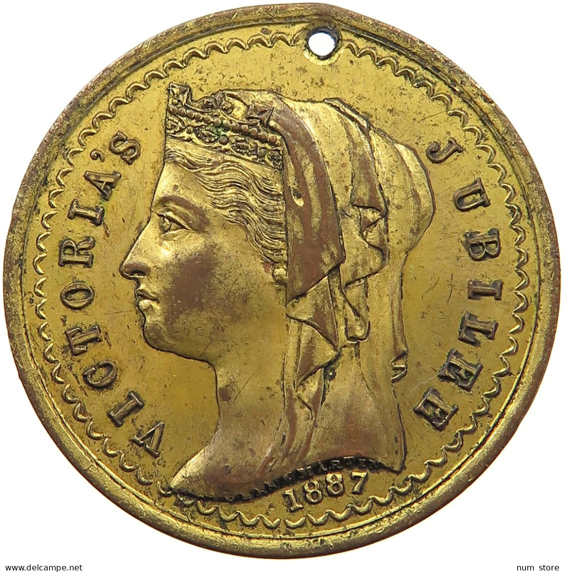 AUSTRALIA MEDAL 1887 Victoria 1837-1901 MEDAL S. MELBOURNE 1887 VICTORIA JUBILEE #c036 0013 - Zonder Classificatie