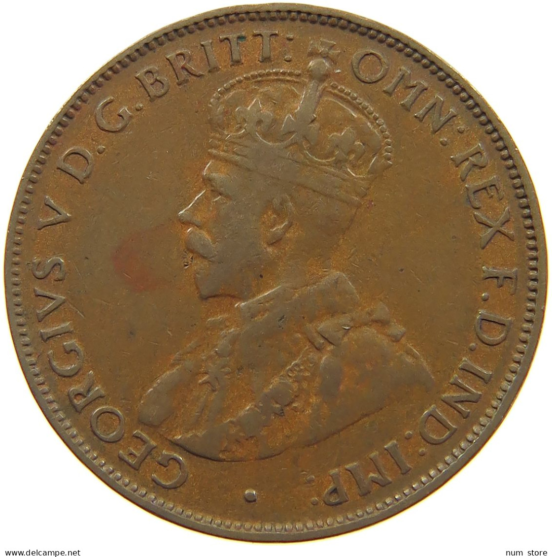 AUSTRALIA HALFPENNY 1934 George V. (1910-1936) #a066 0221 - ½ Penny