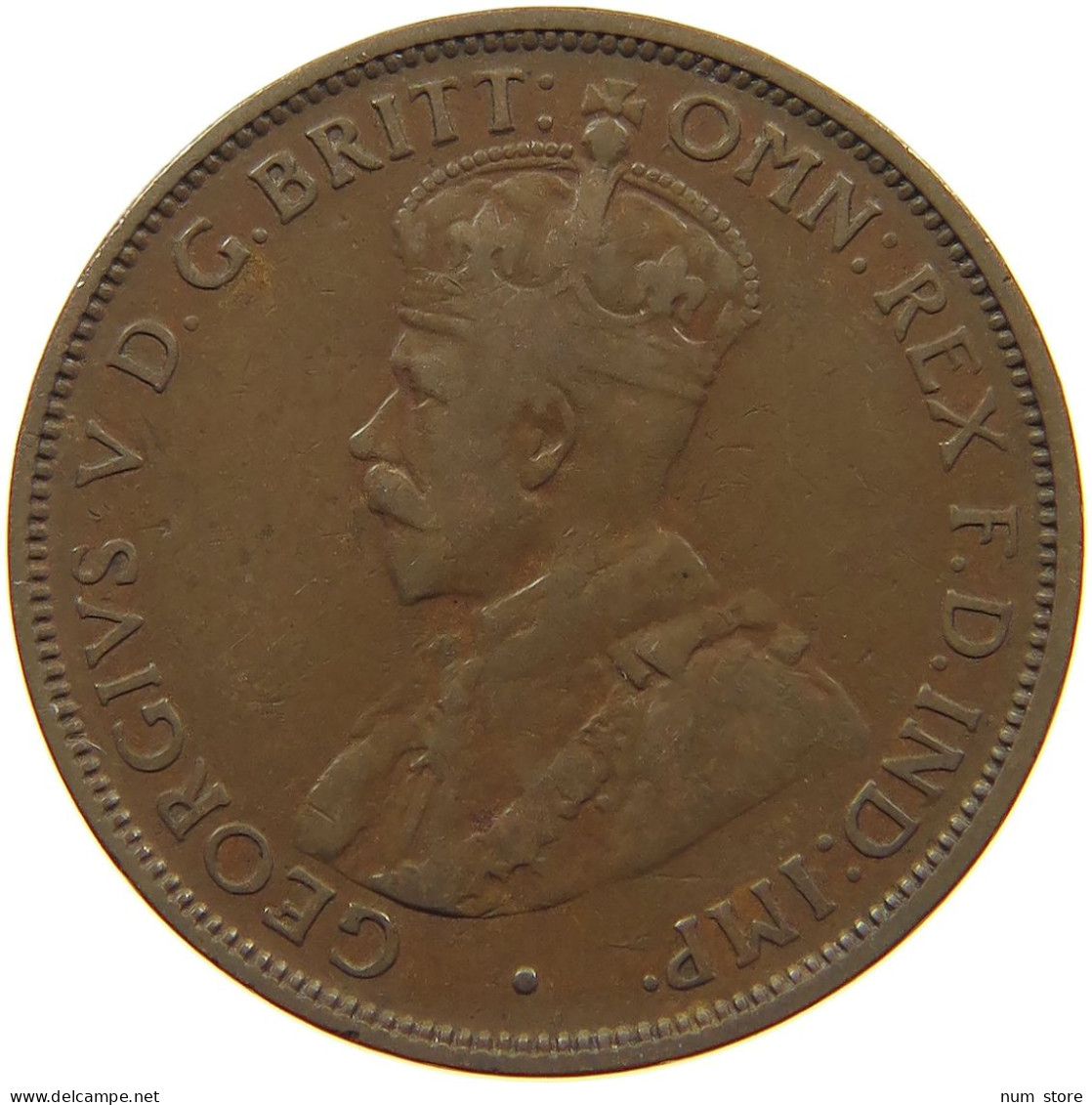 AUSTRALIA HALFPENNY 1916 I George V. (1910-1936) #a066 0205 - ½ Penny