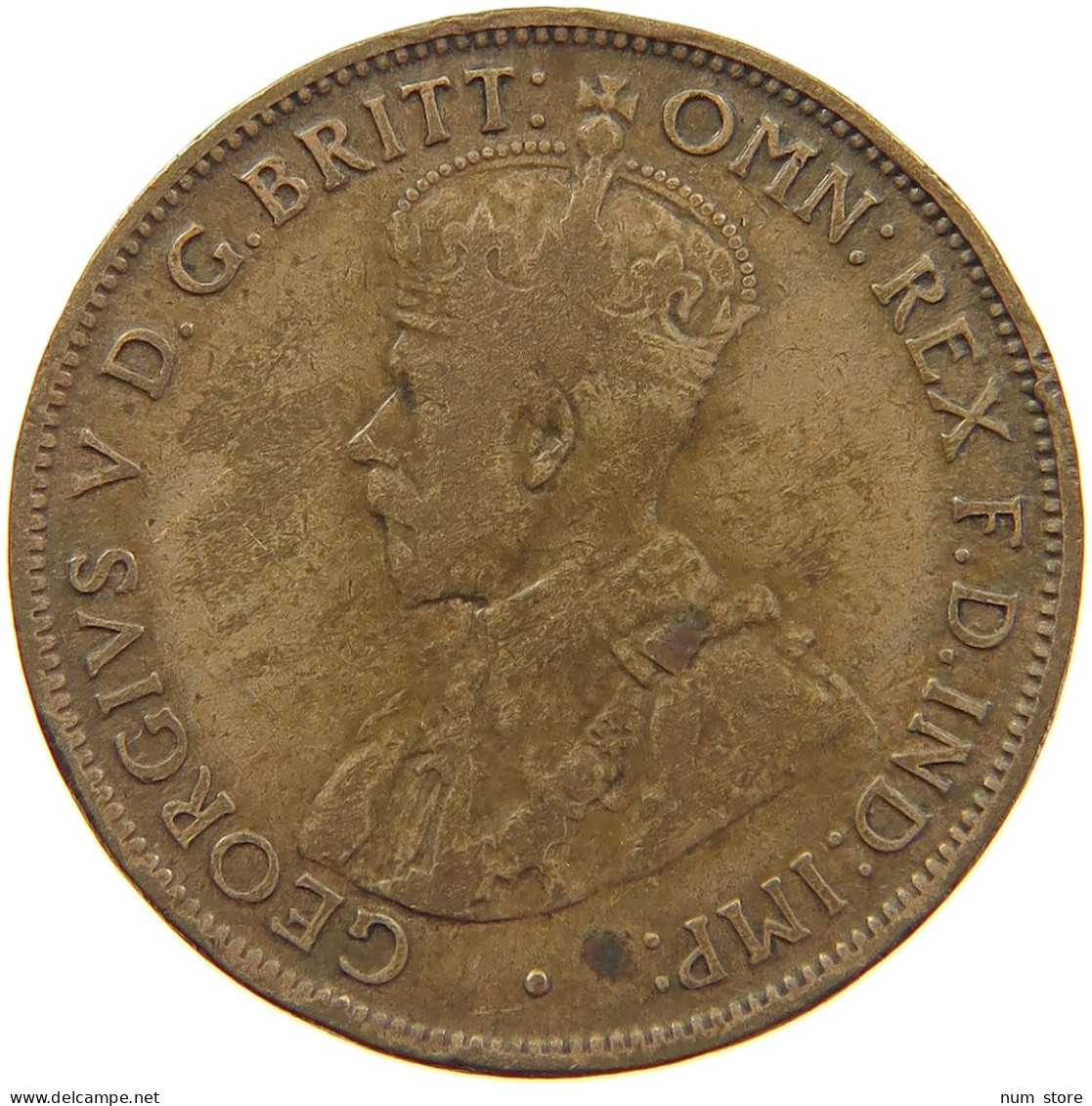 AUSTRALIA HALFPENNY 1912 H George V. (1910-1936) #a066 0201 - ½ Penny