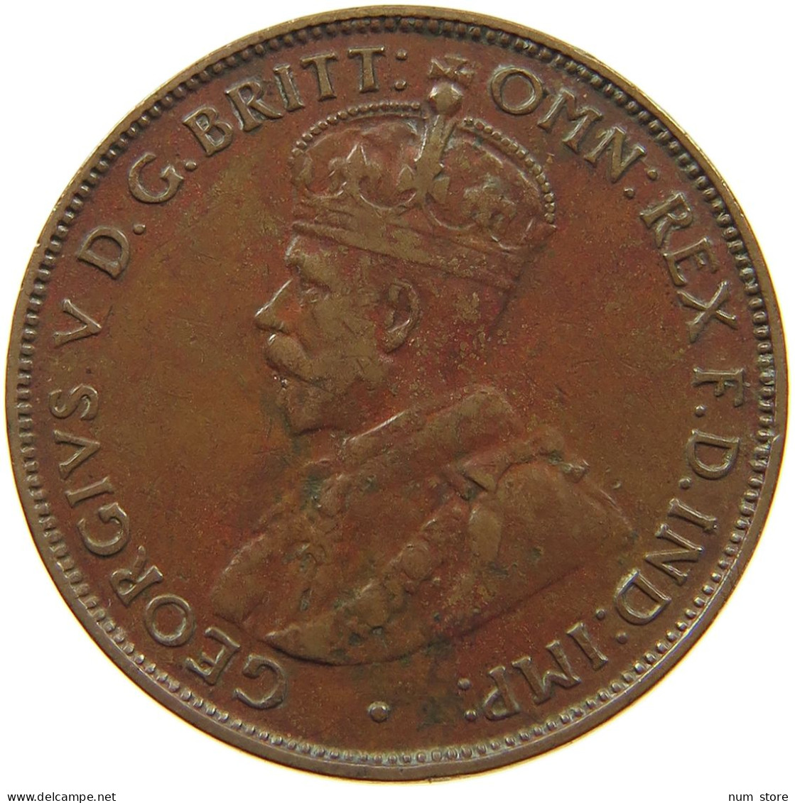 AUSTRALIA HALFPENNY 1933 George V. (1910-1936) #a057 0751 - ½ Penny