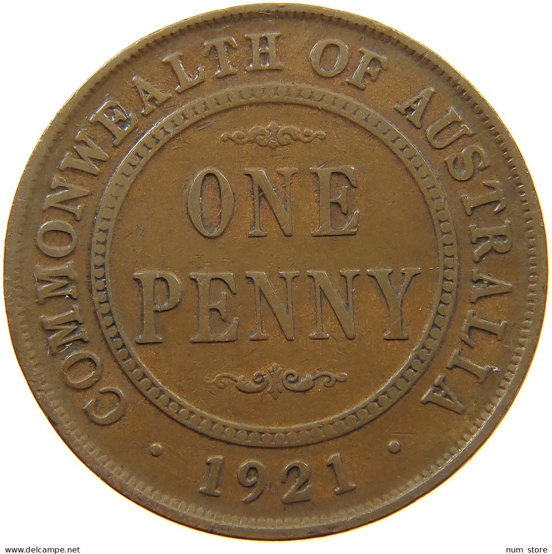 AUSTRALIA PENNY 1921 George V. (1910-1936) #a007 0295 - Penny