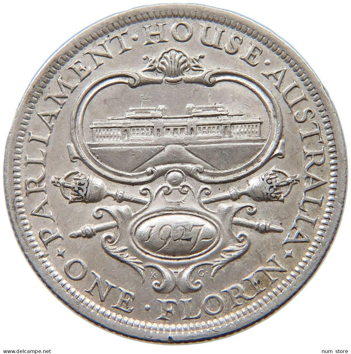 AUSTRALIA FLORIN 1927 George V. (1910-1936) #t090 0391 - Florin