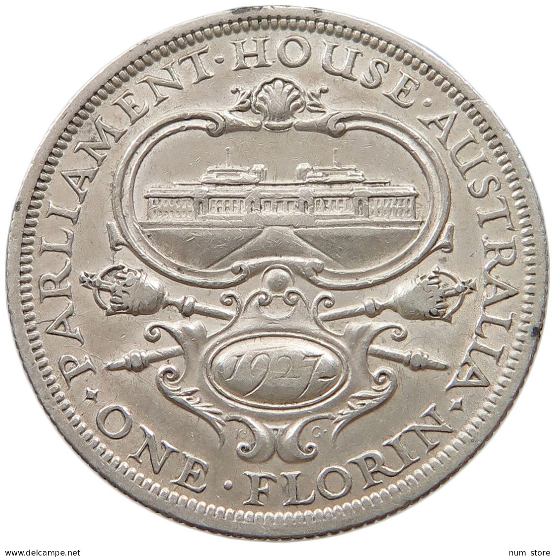 AUSTRALIA FLORIN 1927 George V. (1910-1936) #t072 0459 - Florin