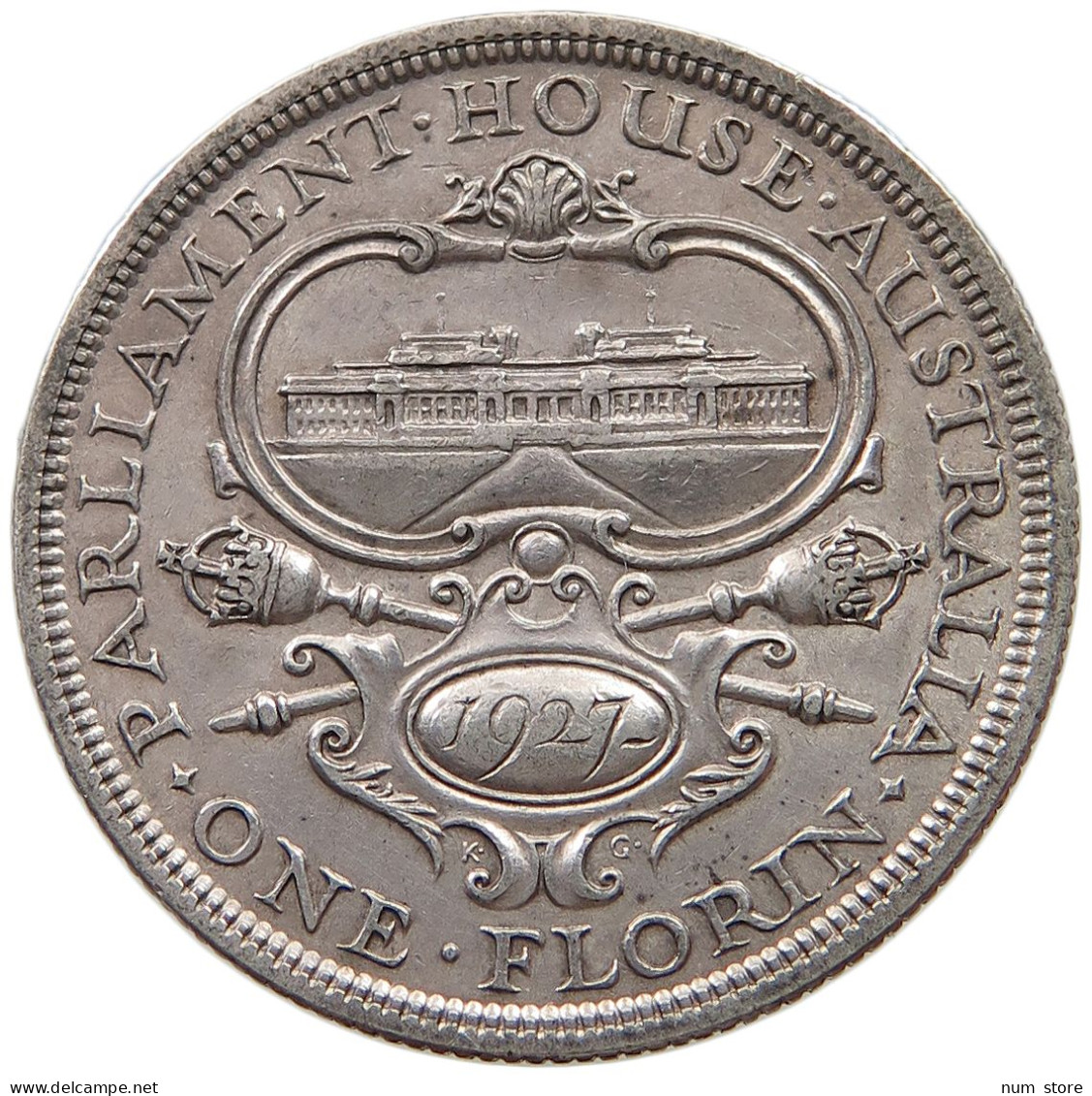 AUSTRALIA FLORIN 1927 George V. (1910-1936) #t072 0467 - Florin