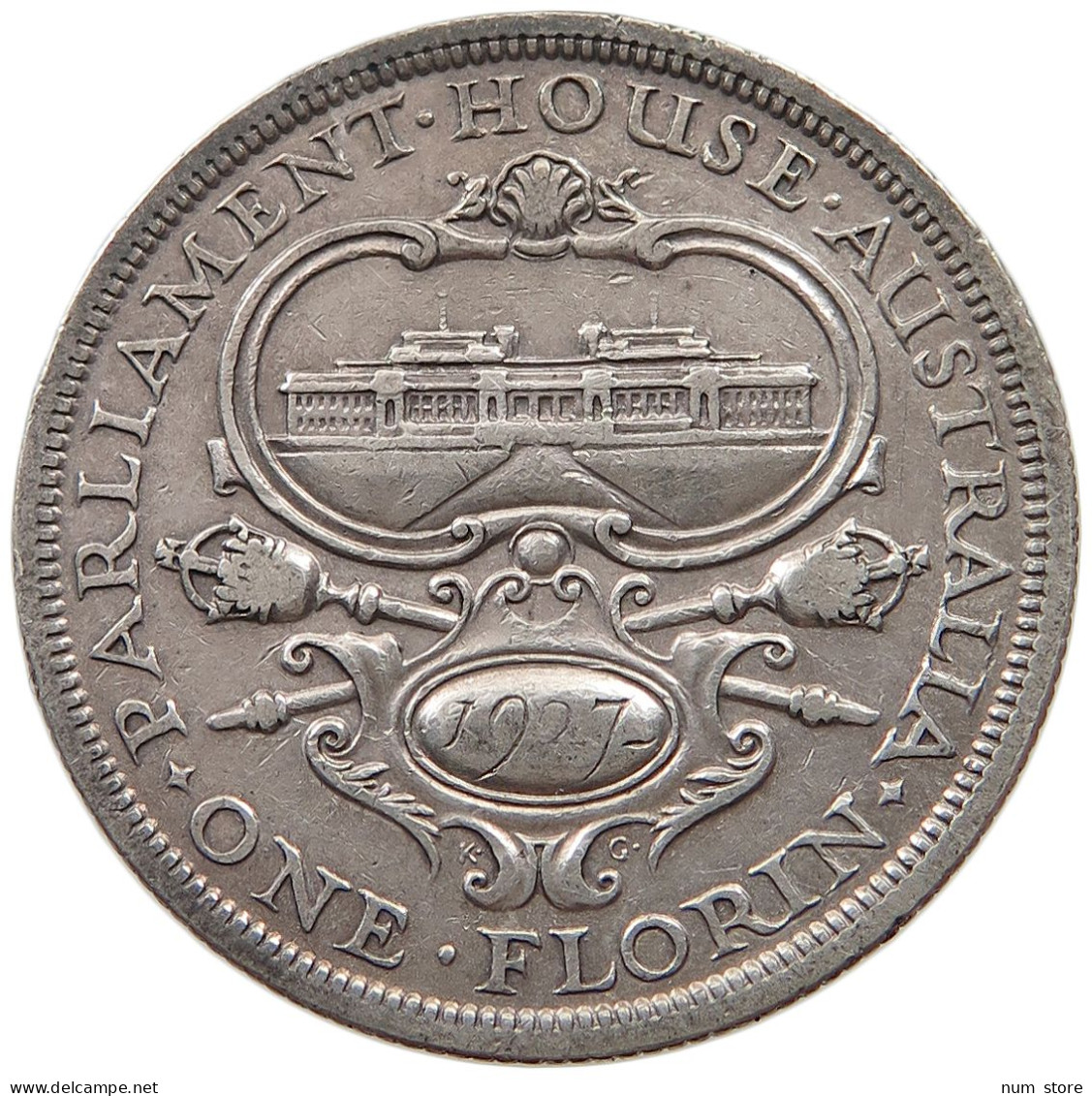 AUSTRALIA FLORIN 1927 George V. (1910-1936) #t072 0465 - Florin