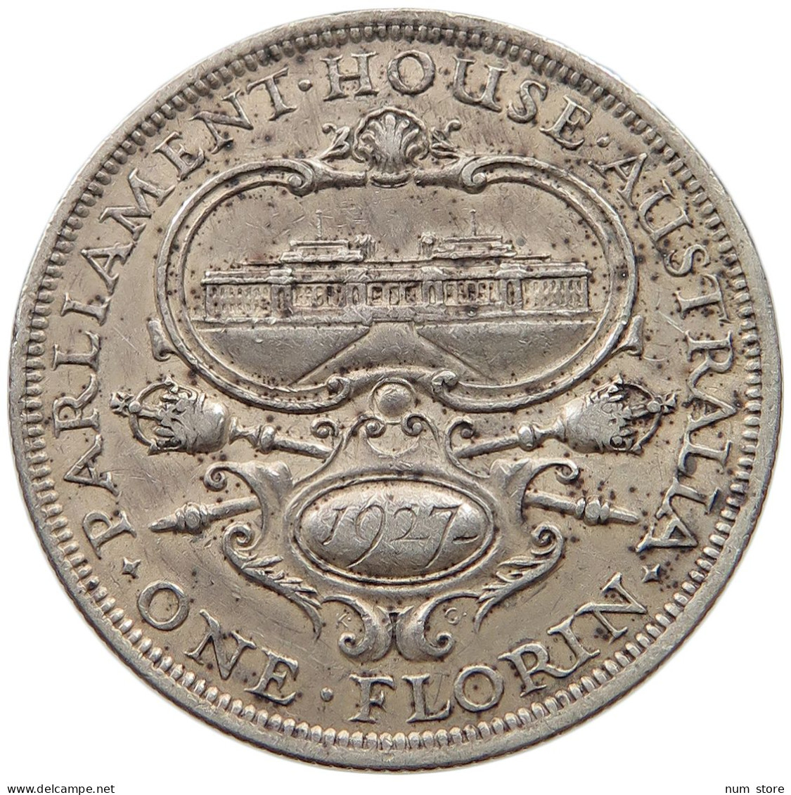 AUSTRALIA FLORIN 1927 George V. (1910-1936) #t072 0461 - Florin