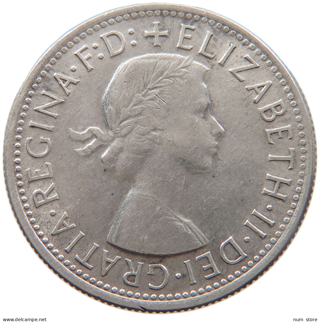 AUSTRALIA FLORIN 1954 Elizabeth II. (1952-) #s031 0057 - Florin