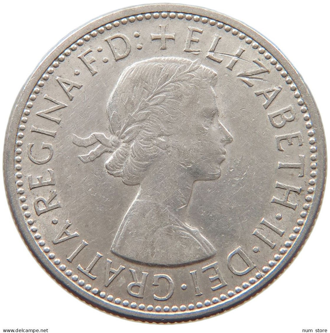 AUSTRALIA FLORIN 1954 Elizabeth II. (1952-) #s031 0059 - Florin