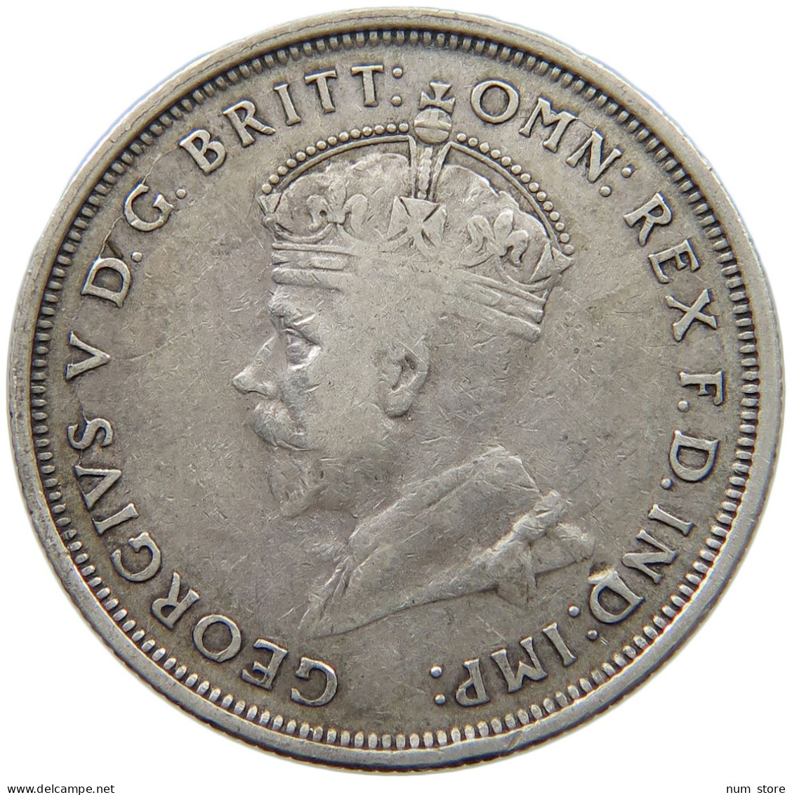 AUSTRALIA FLORIN 1927 George V. (1910-1936) #c003 0033 - Florin