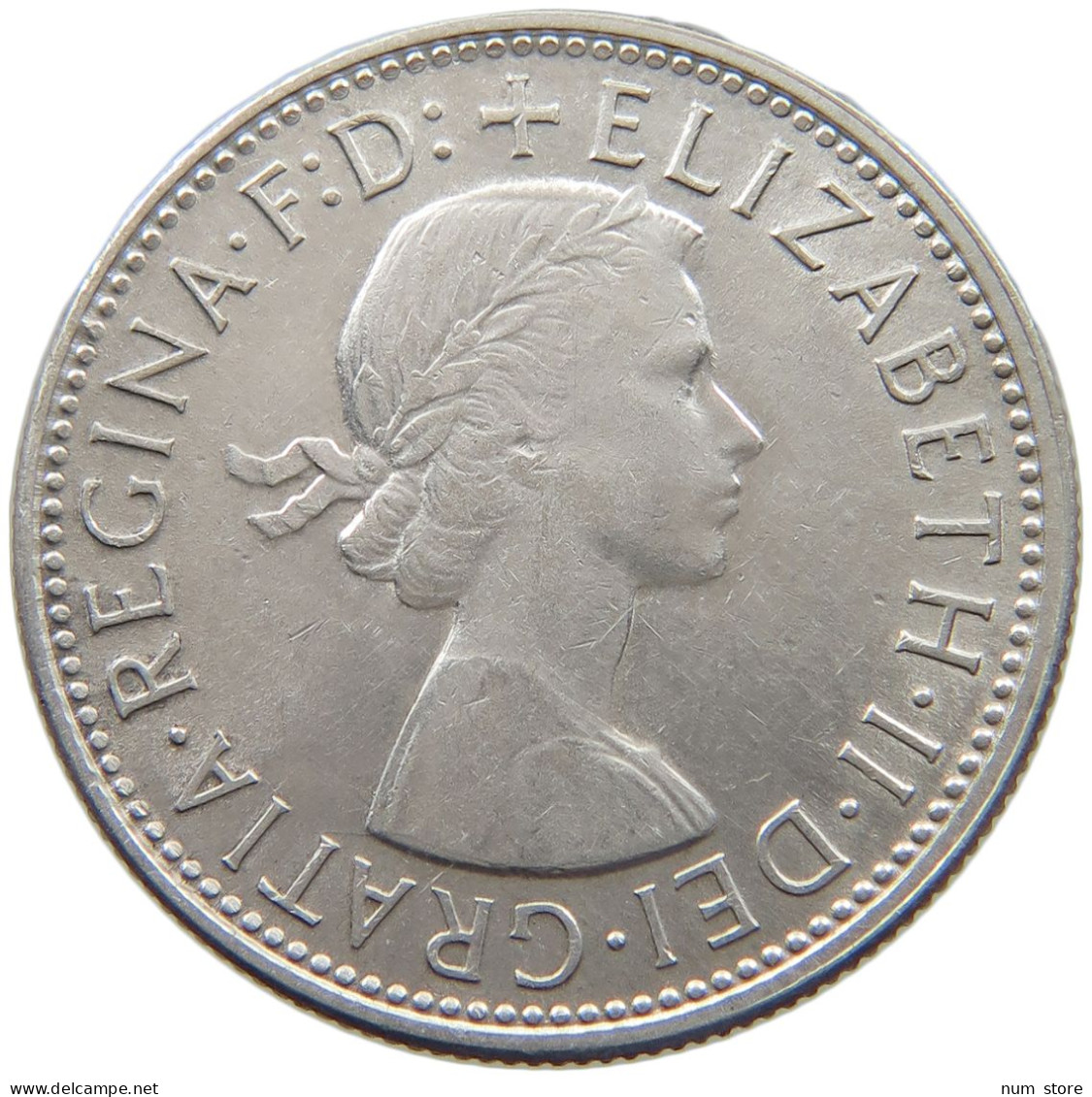 AUSTRALIA FLORIN 1954 Elizabeth II. (1952-) #c003 0085 - Florin