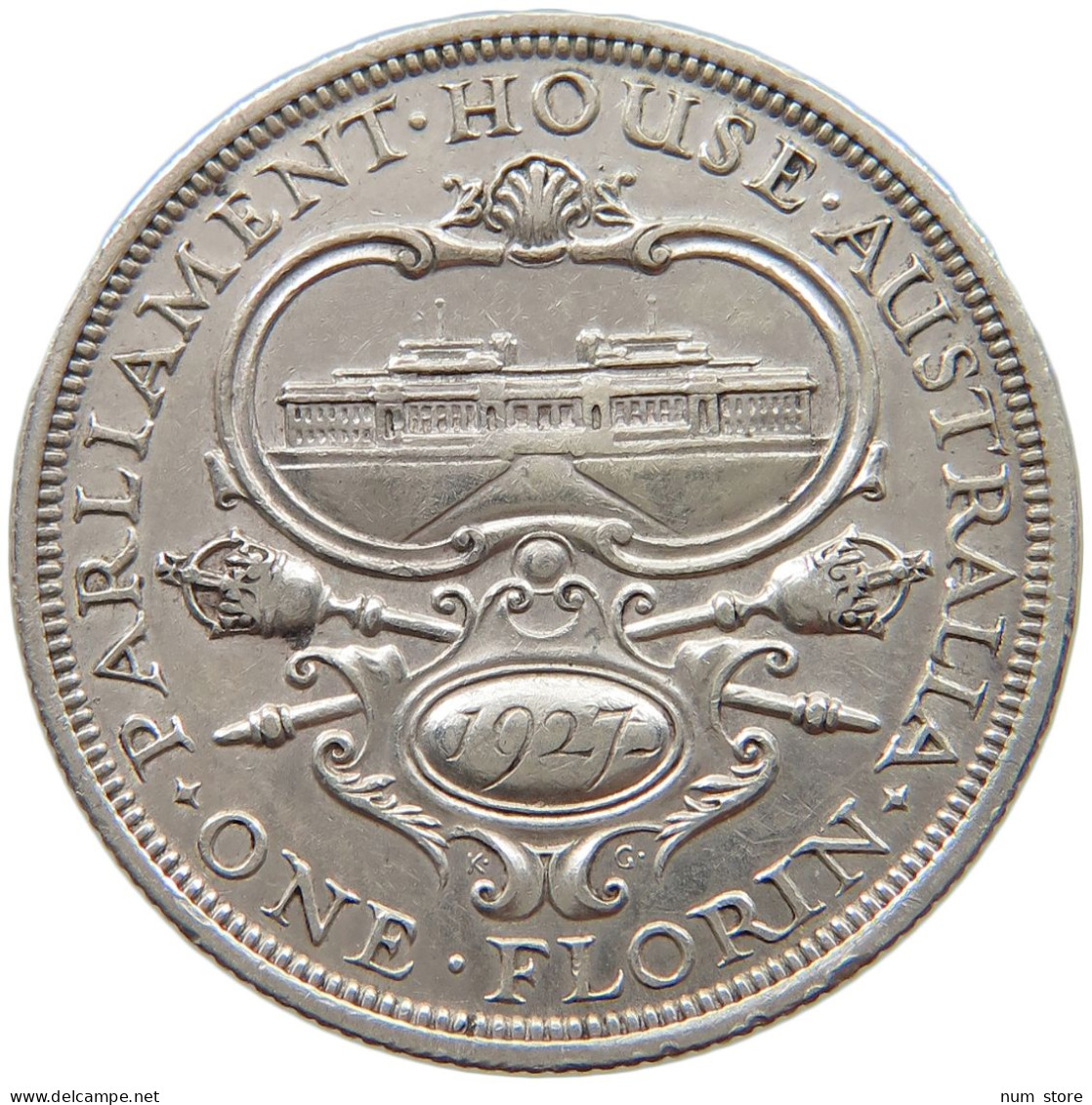 AUSTRALIA FLORIN 1927 George V. (1910-1936) #c052 0337 - Florin