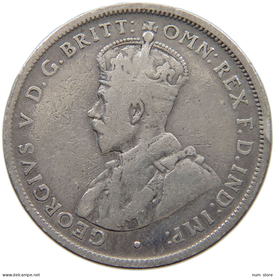 AUSTRALIA FLORIN 1914 George V. (1910-1936) #c003 0035 - Florin