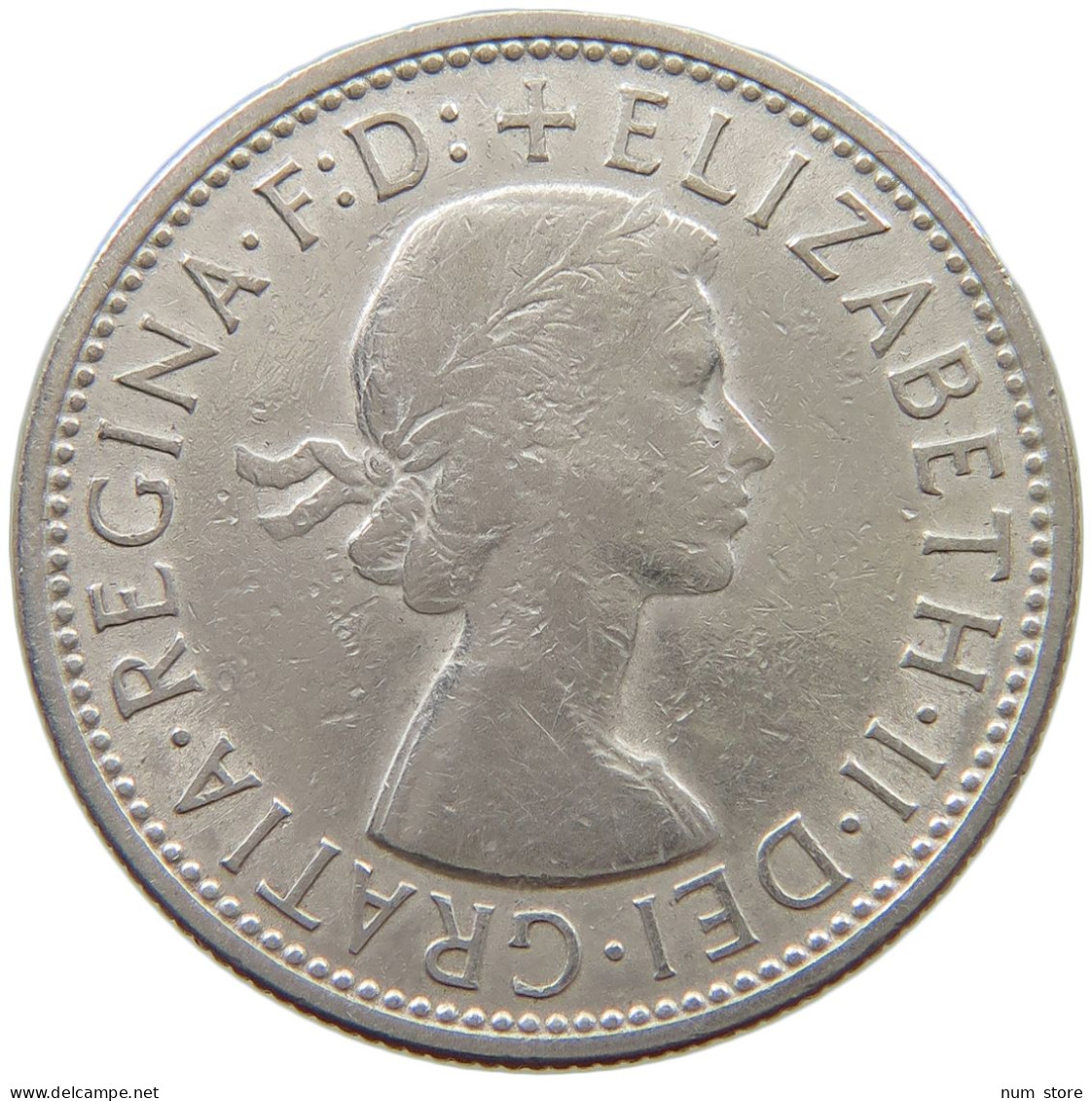 AUSTRALIA FLORIN 1959 Elizabeth II. (1952-) #a082 0165 - Florin