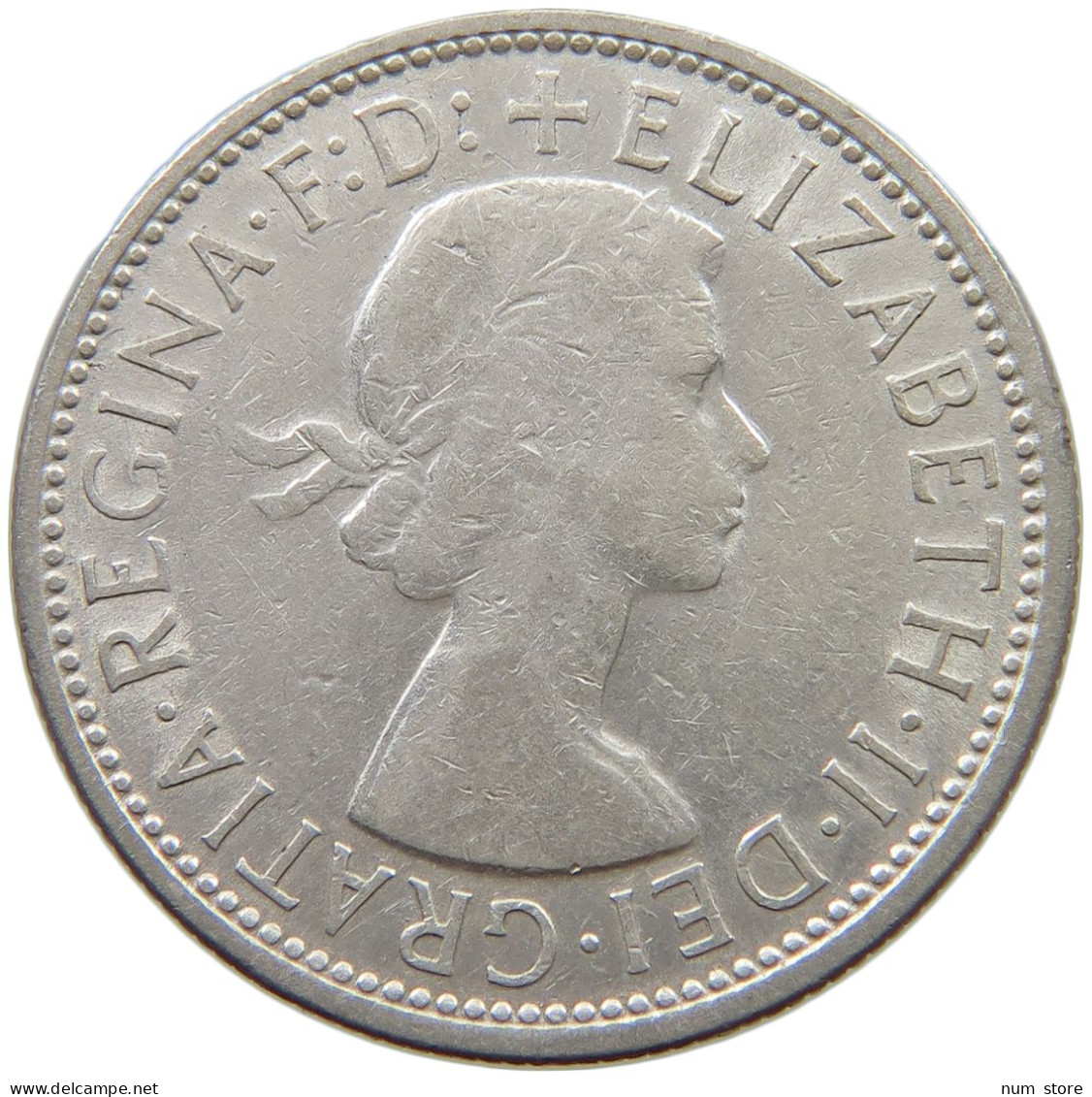 AUSTRALIA FLORIN 1959 Elizabeth II. (1952-) #a082 0153 - Florin