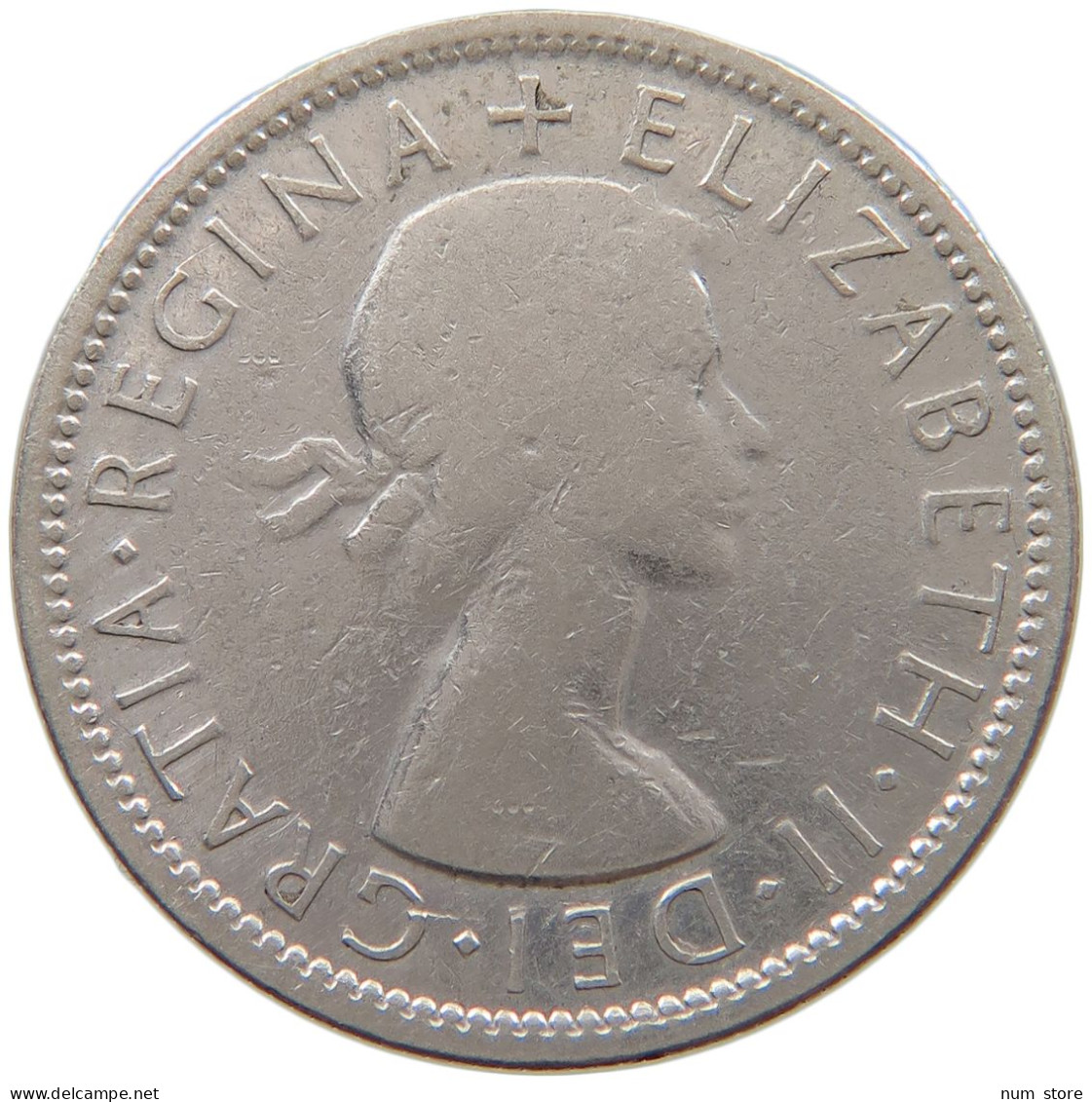 AUSTRALIA FLORIN 1954 Elizabeth II. (1952-) #a063 0741 - Florin