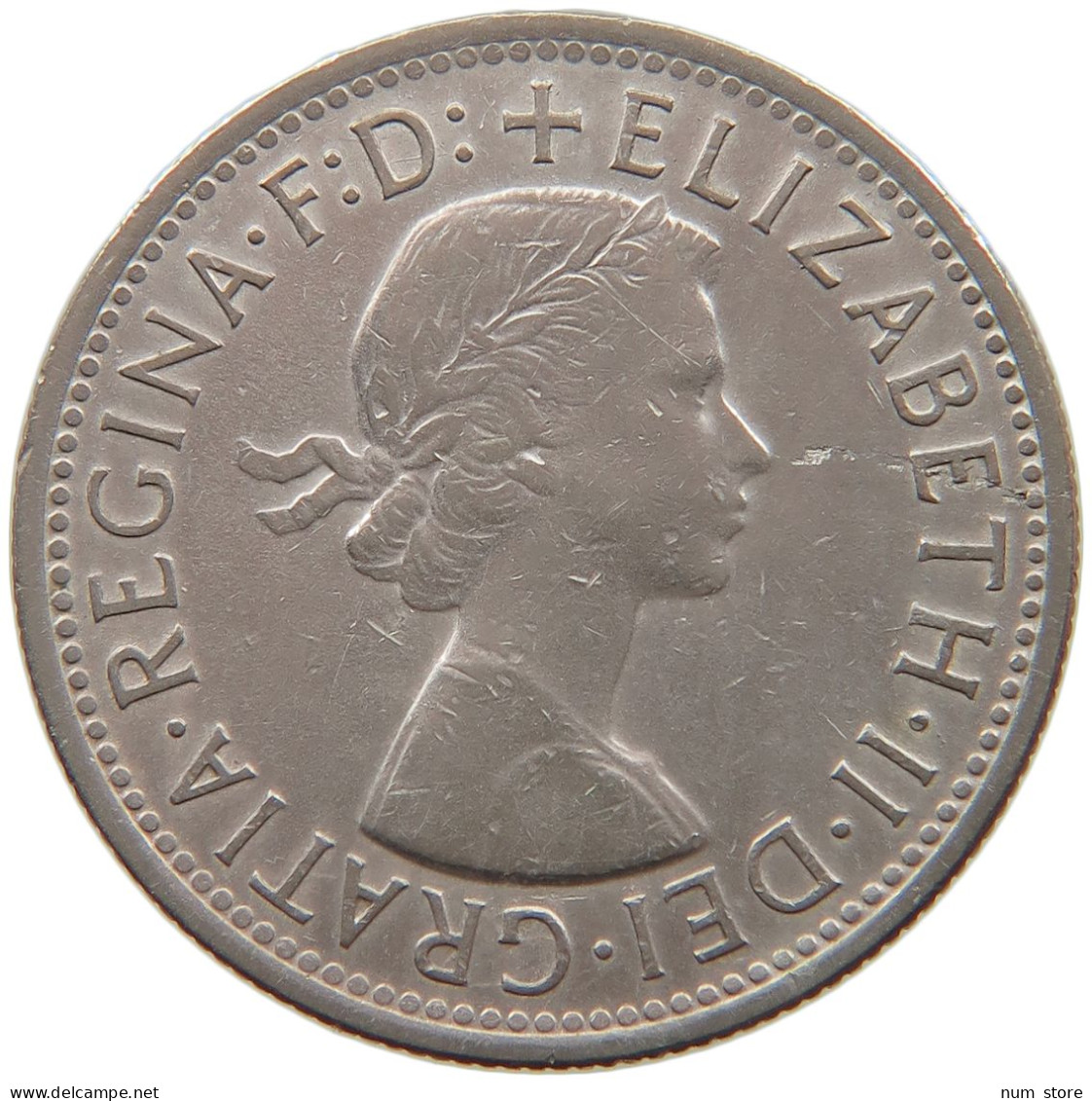 AUSTRALIA FLORIN 1954 Elizabeth II. (1952-) #a073 0651 - Florin