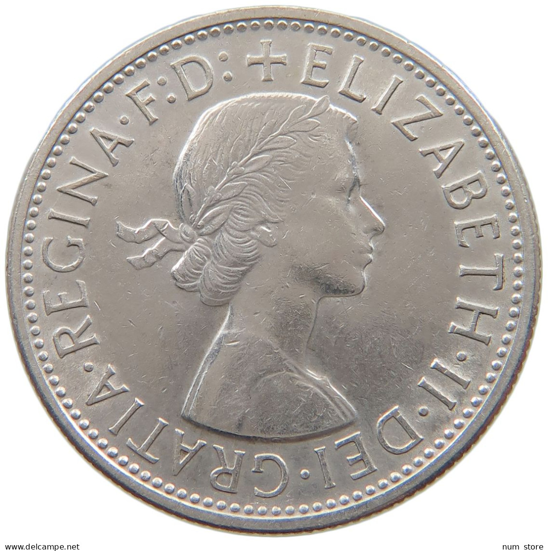 AUSTRALIA FLORIN 1958 Elizabeth II. (1952-) #a057 0593 - Florin