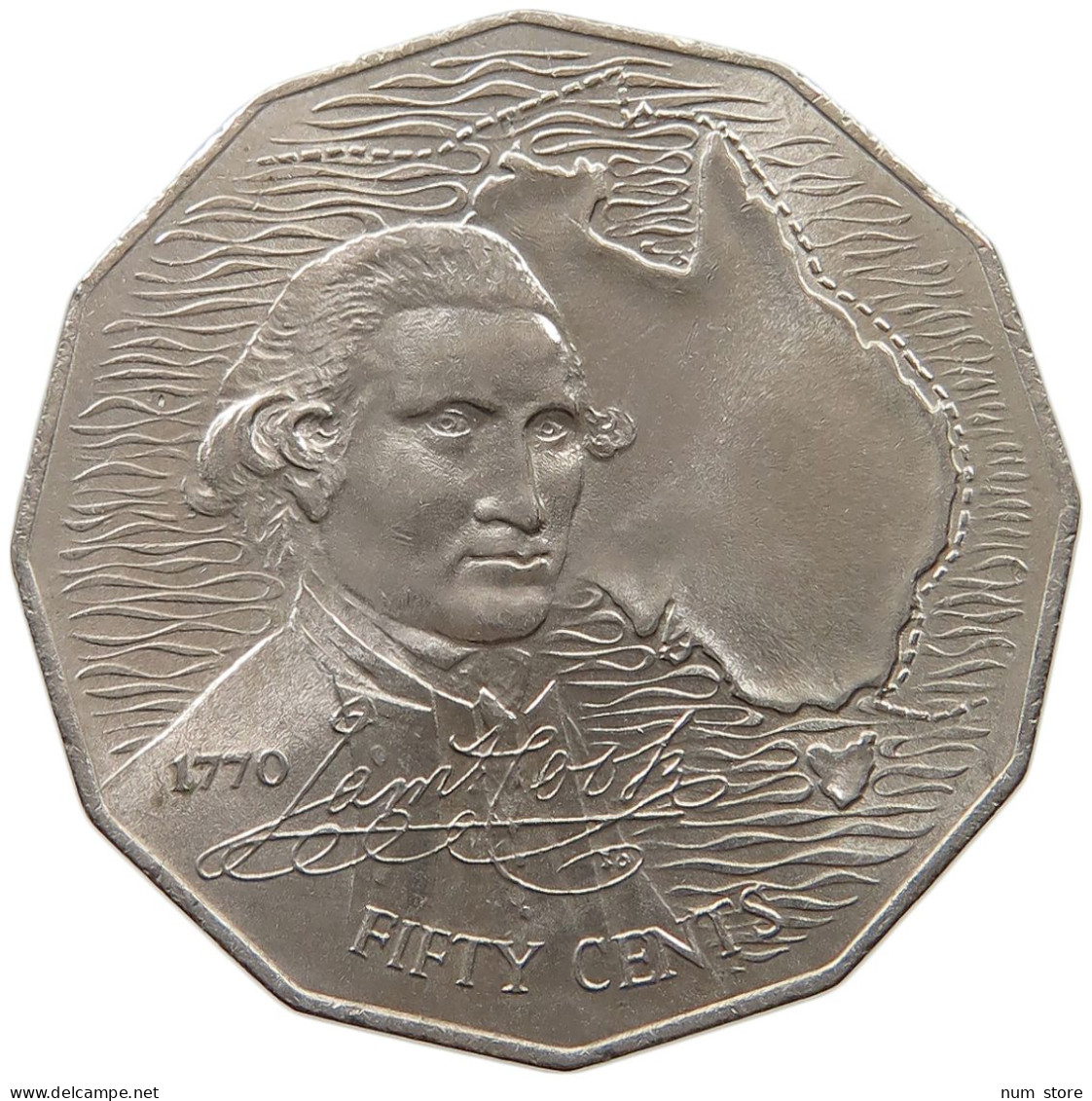 AUSTRALIA 50 CENTS 1970 Elisabeth II. (1952-) #s061 0193 - 50 Cents