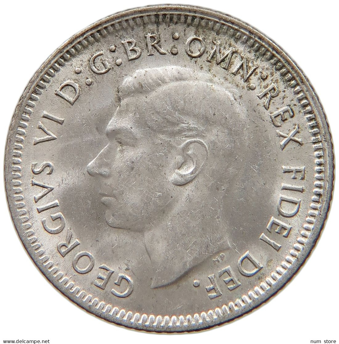 AUSTRALIA 6 PENCE 1951 George VI. (1936-1952) #c032 0355 - Sixpence