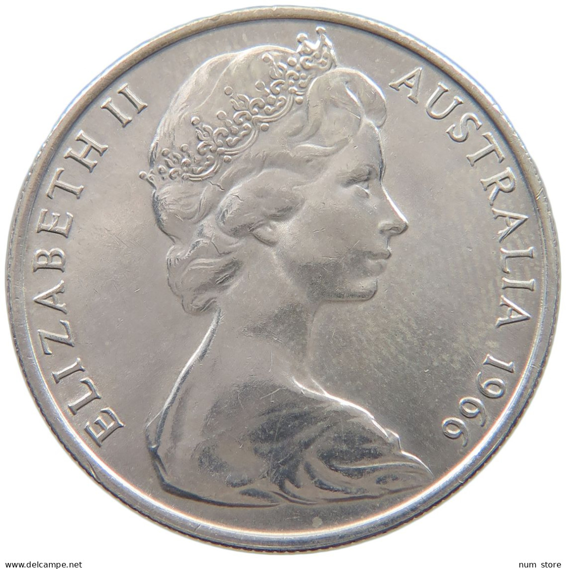 AUSTRALIA 50 CENTS 1966 Elisabeth II. (1952-) #c079 0767 - 50 Cents