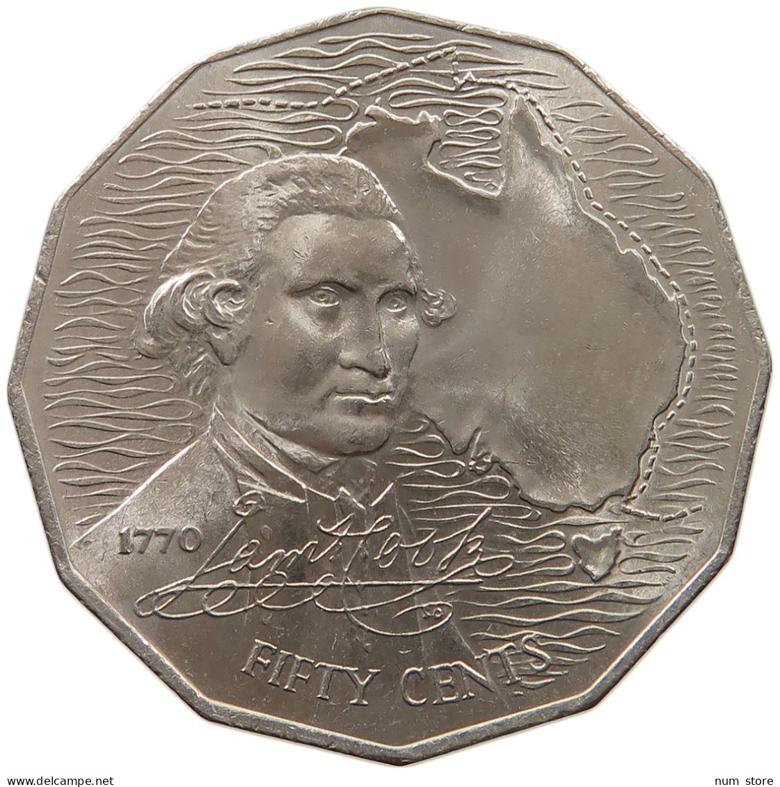 AUSTRALIA 50 CENTS 1970 Elisabeth II. (1952-) #s061 0195 - 50 Cents