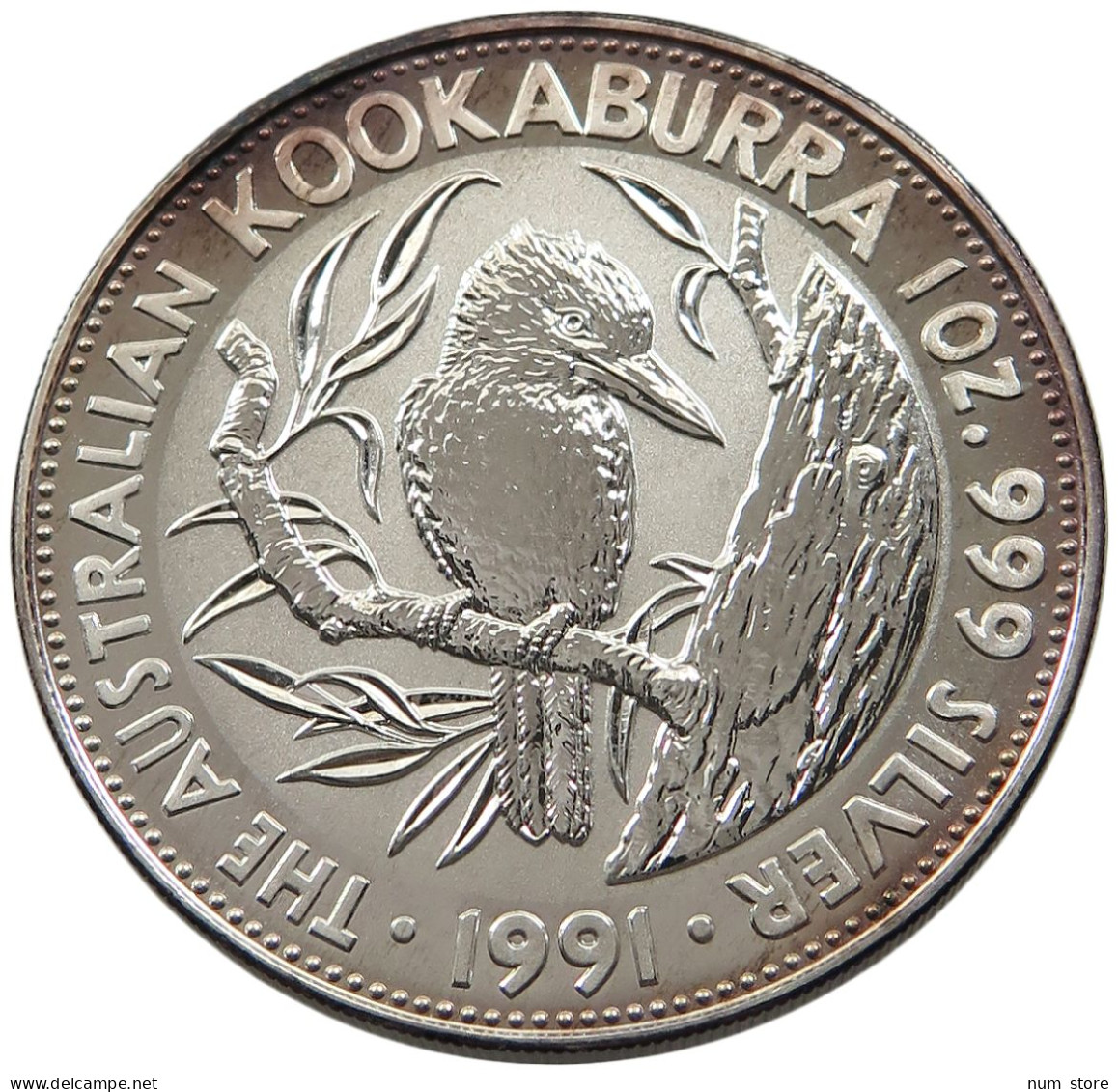 AUSTRALIA 5 DOLLARS 1991  Elizabeth II. (1952-2022) KOOKABURRA #alb064 0425 - 5 Dollars